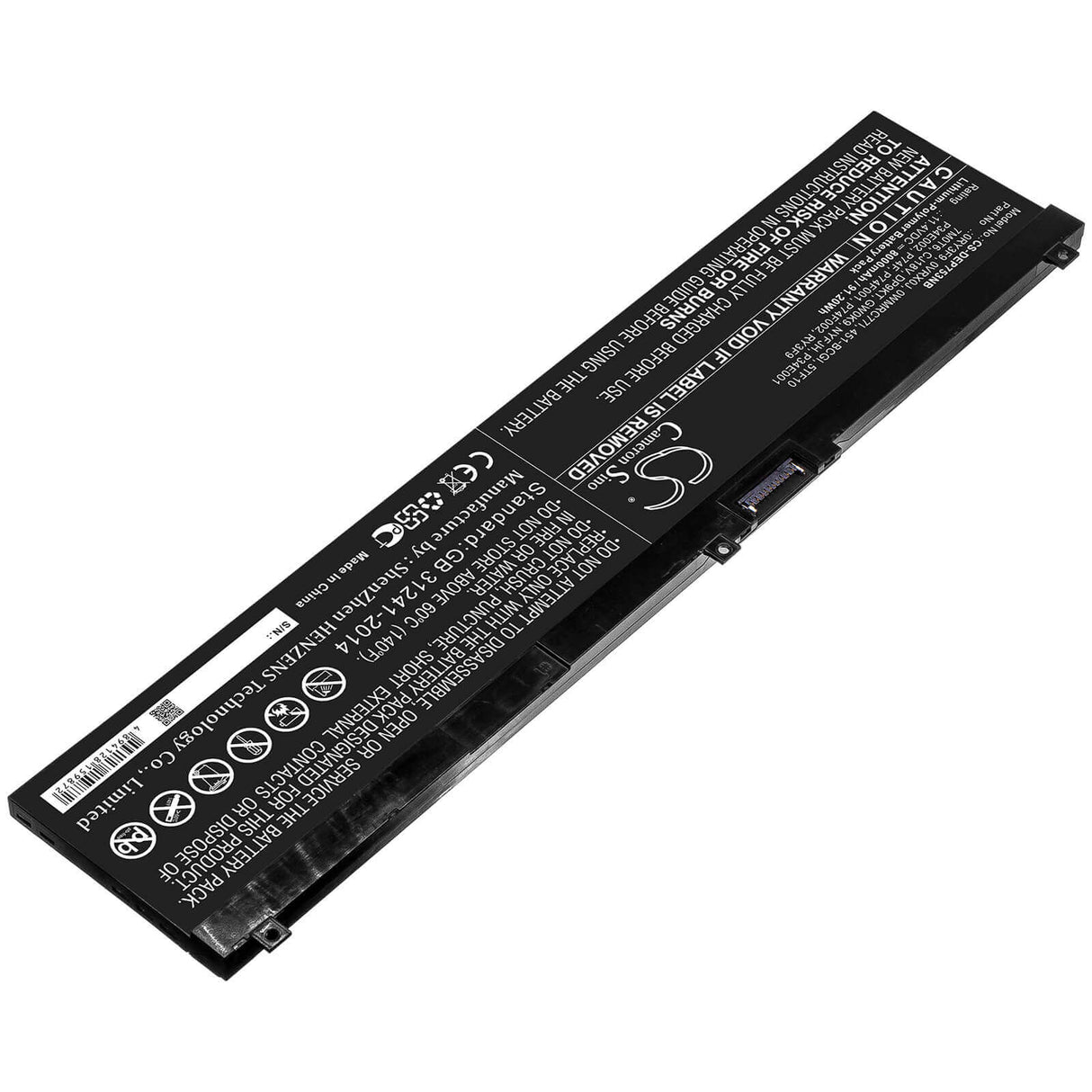 Battery For Dell, Precision 7330, Precision 7530, Precision 7540 11.4v, 8000mah - 91.20wh Batteries for Electronics Cameron Sino Technology Limited   