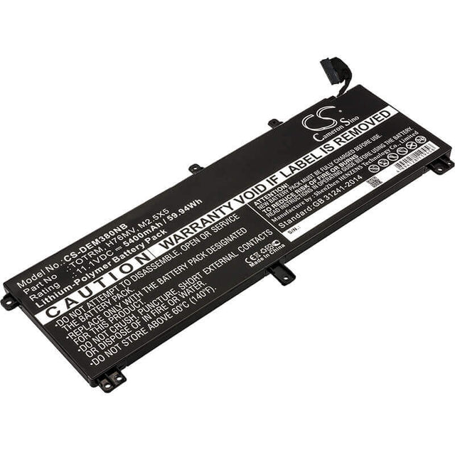 Battery For Dell, Precision M3800, Xps 15 9530 11.1v, 5400mah - 59.94wh Batteries for Electronics Cameron Sino Technology Limited   