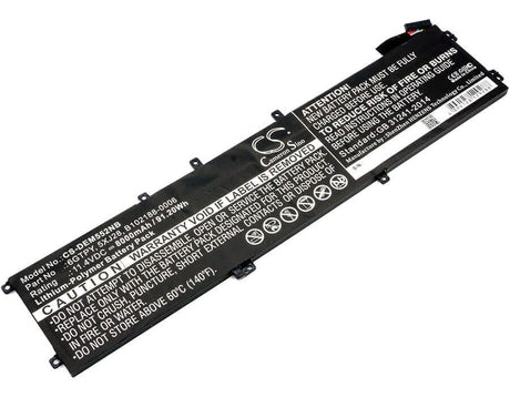 Battery For Dell, Precision M5520, Xps 15 9560, Xps 15 9560 I7-7700 11.4v, 8000mah - 91.20wh Batteries for Electronics Cameron Sino Technology Limited   