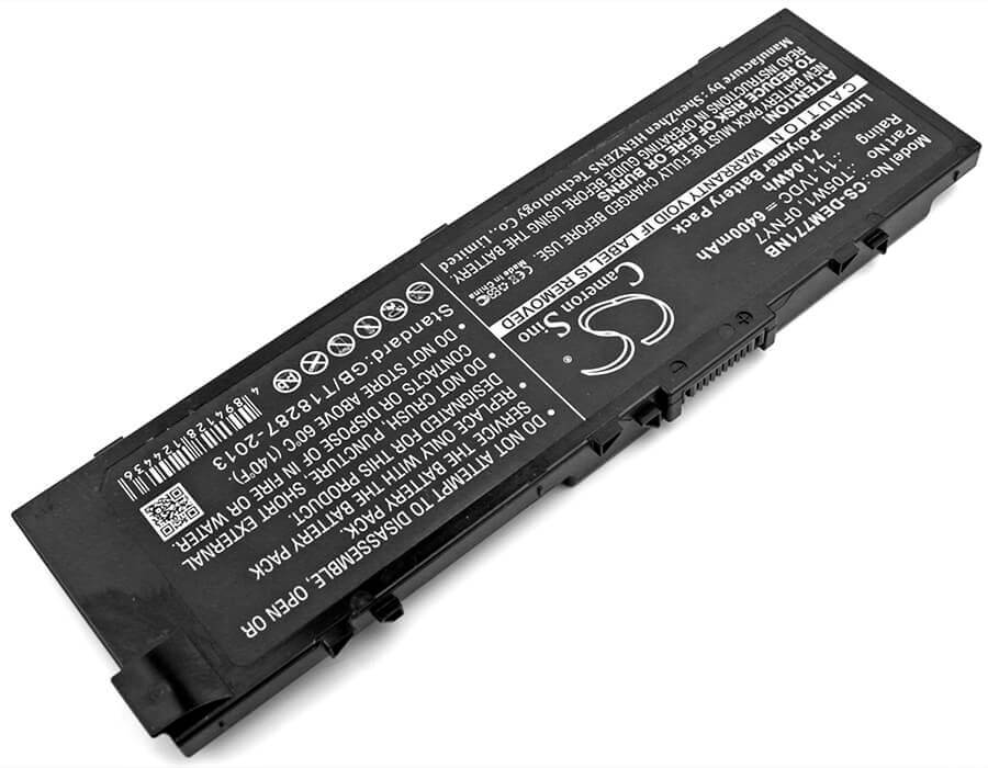 Battery For Dell, Precision M7710 11.1v, 6400mah - 71.04wh Batteries for Electronics Cameron Sino Technology Limited   