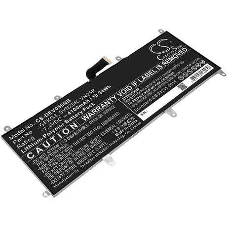 Battery For Dell, Venue 10 Pro, Venue 10 Pro 5056 7.4v, 4100mah - 30.34wh Batteries for Electronics Cameron Sino Technology Limited   