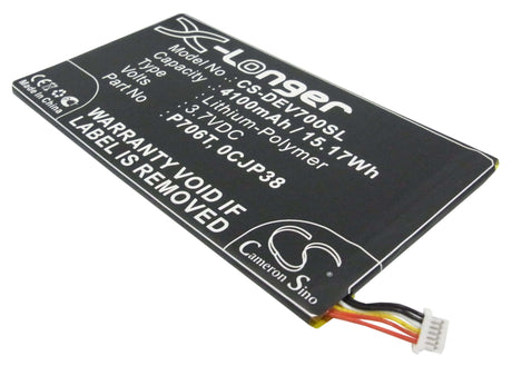 Battery For Dell Venue 7, Venue 8, Venue 7 3740 3.7v, 4100mah - 15.17wh Tablet Cameron Sino Technology Limited   