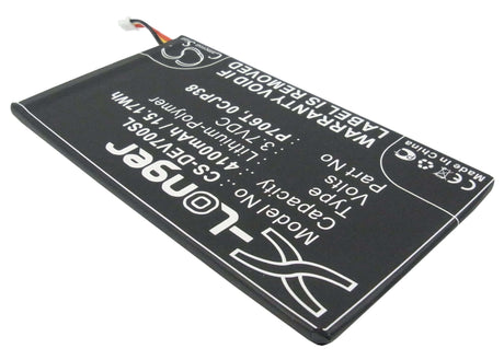 Battery For Dell Venue 7, Venue 8, Venue 7 3740 3.7v, 4100mah - 15.17wh Tablet Cameron Sino Technology Limited   