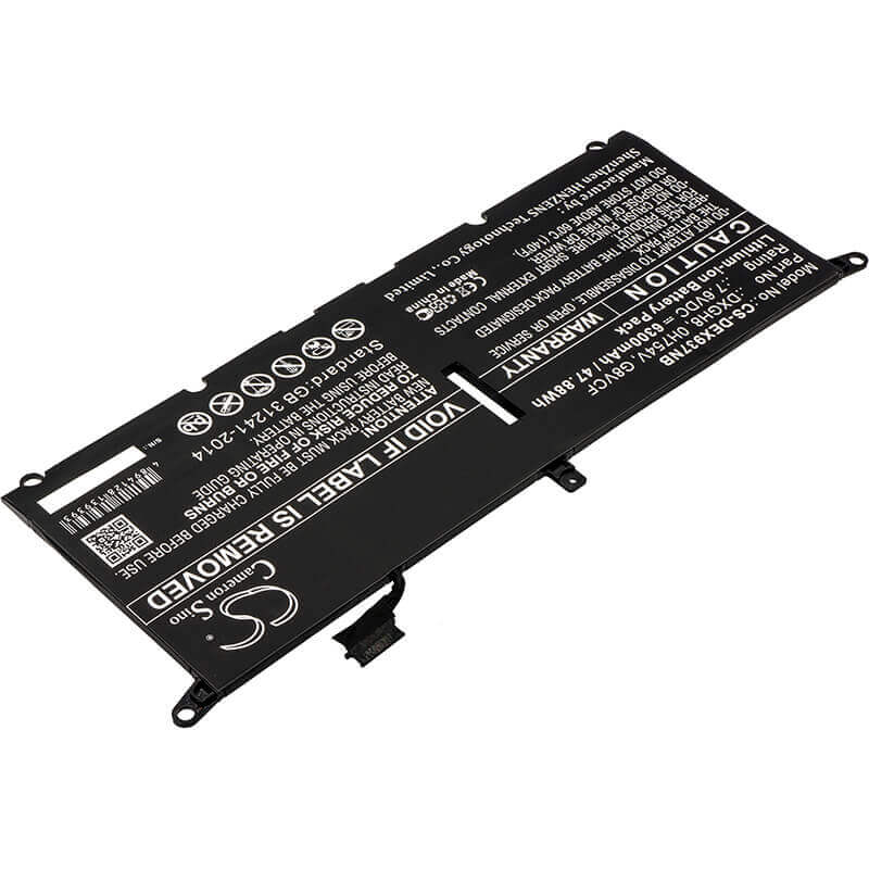 Battery For Dell, Xps 13 2018, Xps 13 9370, Xps 13 9370 Fhd I5 7.6v, 6300mah - 47.88wh Batteries for Electronics Cameron Sino Technology Limited   