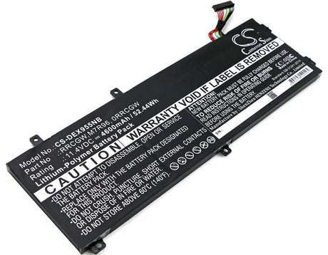 Battery For Dell Xps 15 9550, Precision 15 5510 11.4v, 4600mah - 52.44wh Batteries for Electronics Cameron Sino Technology Limited   