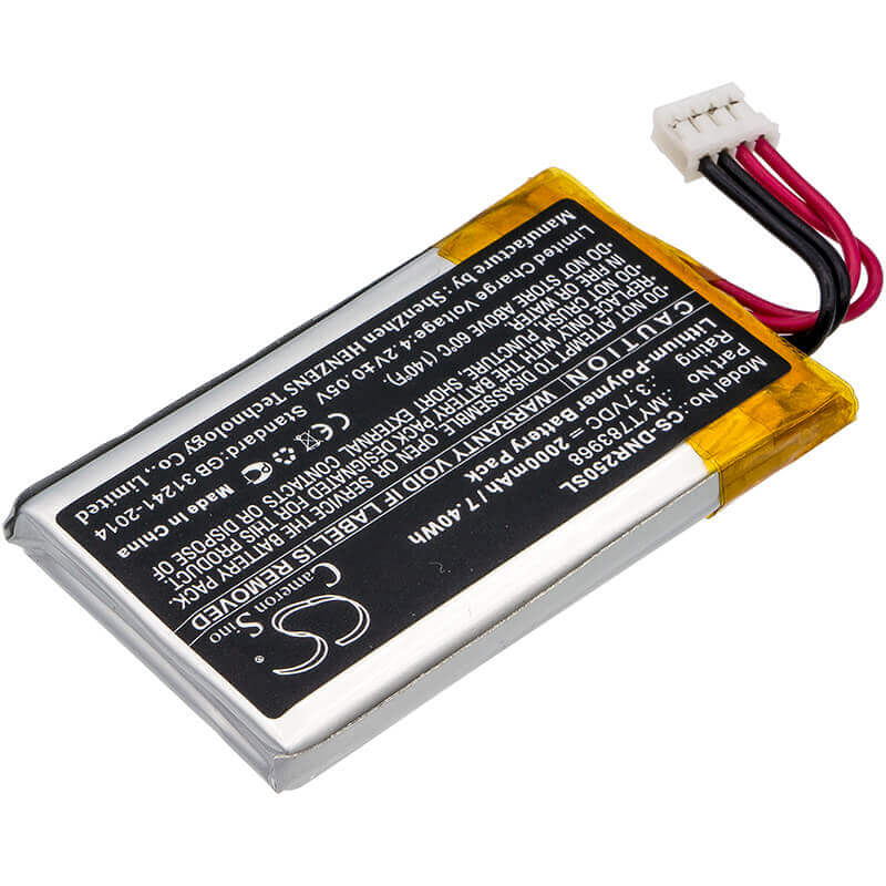 Battery For Delorme, Ag-008727-201, Incrh20, Inrch25 3.7v, 2000mah - 7.40wh GPS, Navigator Cameron Sino Technology Limited   