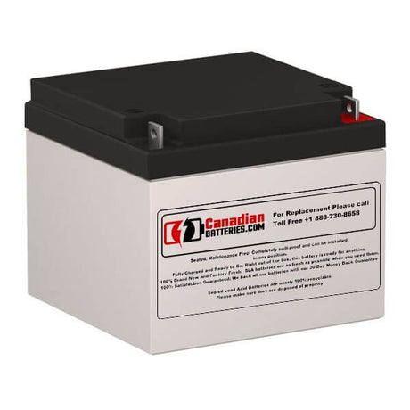 Battery For Deltec 2026c Ups, 1 X 12v, 26ah - 312wh UPS Batteries CB Range   