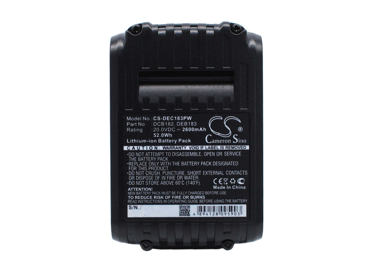 Battery For Dewalt Dcd740, Dcd740b, Dcd780 20v, 2600mah - 52.00wh Power Tools Cameron Sino Technology Limited (Power Tools)   