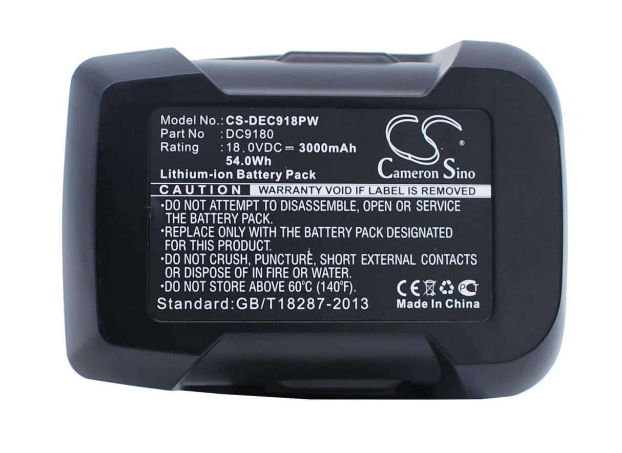 Battery For Dewalt Dcd925, Dcd925b2, Dcd925ka 18v, 3000mah - 54.00wh Power Tools Cameron Sino Technology Limited (Power Tools)   