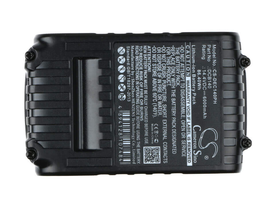 Battery For Dewalt Xr Li-ion 14.4v 14.4v, 6000mah - 86.40wh Power Tools Cameron Sino Technology Limited (Power Tools)   