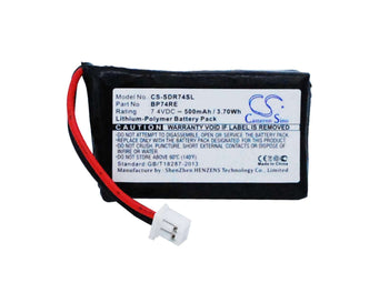 7.4V, Li-Polymer, 500mAh, Dog Collar battery fits Dogtra, Bp74re, Edge Collar, Edge Receiver, 3.7Wh
