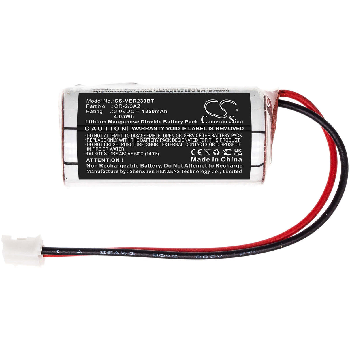 Battery For Dom, Eniq Guardian S 3.0v, 1350mah - 4.05wh Alarm System Cameron Sino Technology Limited   