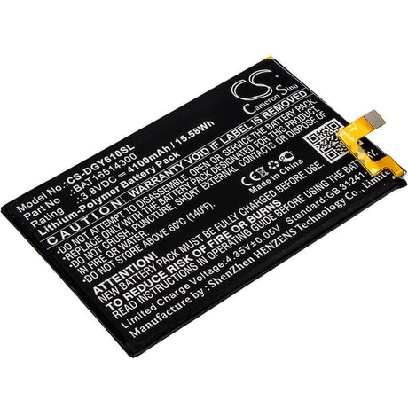 Battery For Doogee Y6 Max 3.8v, 4100mah - 15.58wh Mobile, SmartPhone Cameron Sino Technology Limited   