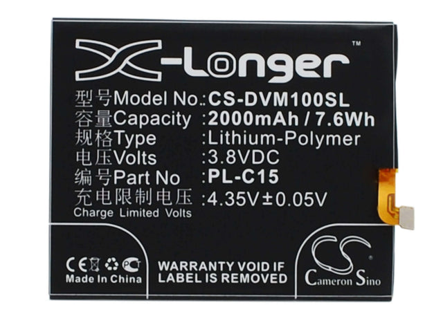 Battery For Doov Lm1 3.8v, 2000mah - 7.60wh Mobile, SmartPhone Cameron Sino Technology Limited   