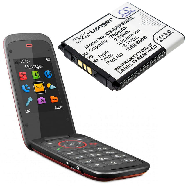 Battery For Doro Liberto 650, Secure 580, Secure 580iup 3.7v, 700mah - 2.59wh Mobile, SmartPhone Cameron Sino Technology Limited   