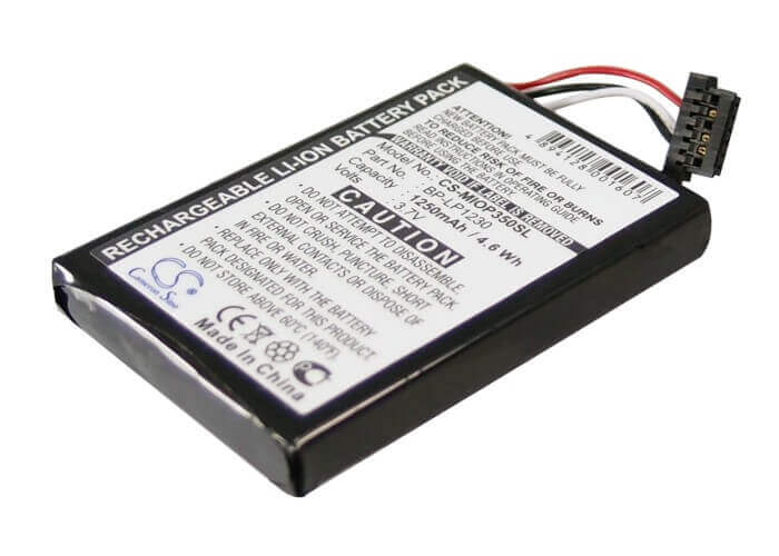 Battery For Dunlop Navi 6000 3.7v, 1250mah - 4.63wh GPS, Navigator Cameron Sino Technology Limited   