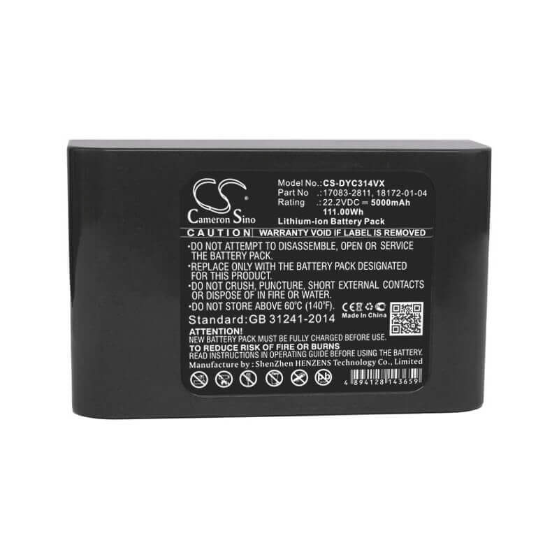 Battery For Dyson, Dc31, Dc31 Animal, Dc34 22.2v, 5000mah - 111.00wh Vacuum Cameron Sino Technology Limited (Dangerous Goods)   