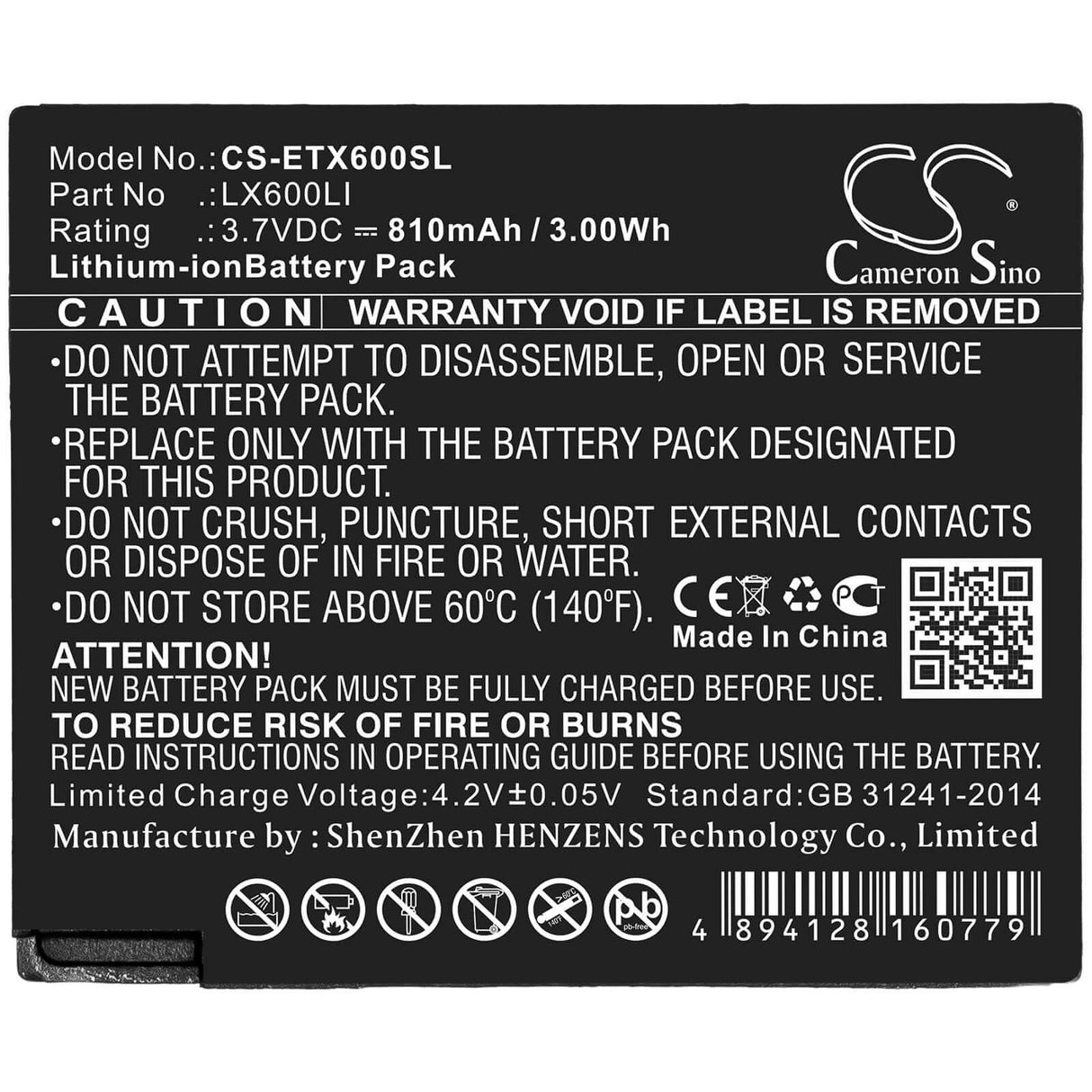 Battery For Eartec, Hub, Hub Systems, Ultralite 3.7v, 810mah - 3.00wh Wireless Headset Cameron Sino Technology Limited   