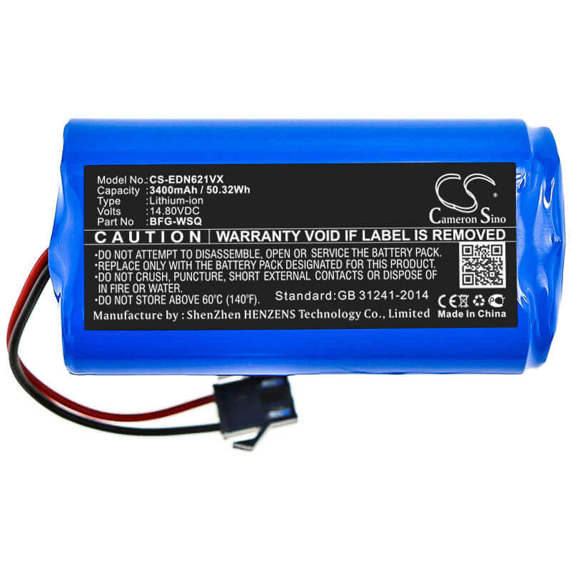 Battery For Ecovacs, Cen360, Cen361, Deebot Cen546 14.8v, 3400mah - 50.32wh Vacuum Cameron Sino Technology Limited   