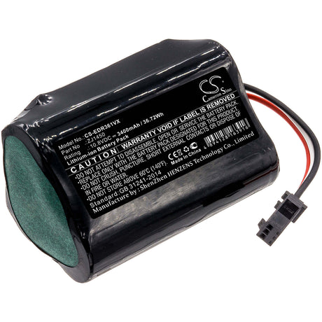 Battery For Ecovacs, D36a, D36b, D36c 10.8v, 3400mah - 36.72wh Vacuum Cameron Sino Technology Limited   