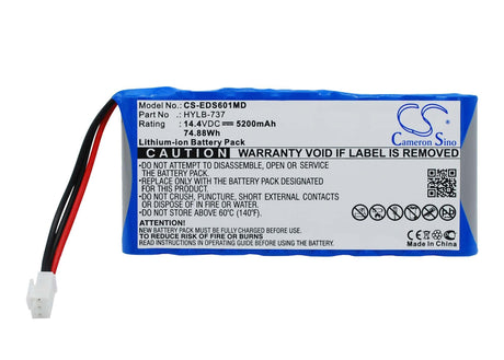 Battery For Edan Se-12, Se-601 14.4v, 5200mah - 74.88wh Medical Cameron Sino Technology Limited (Medical)   