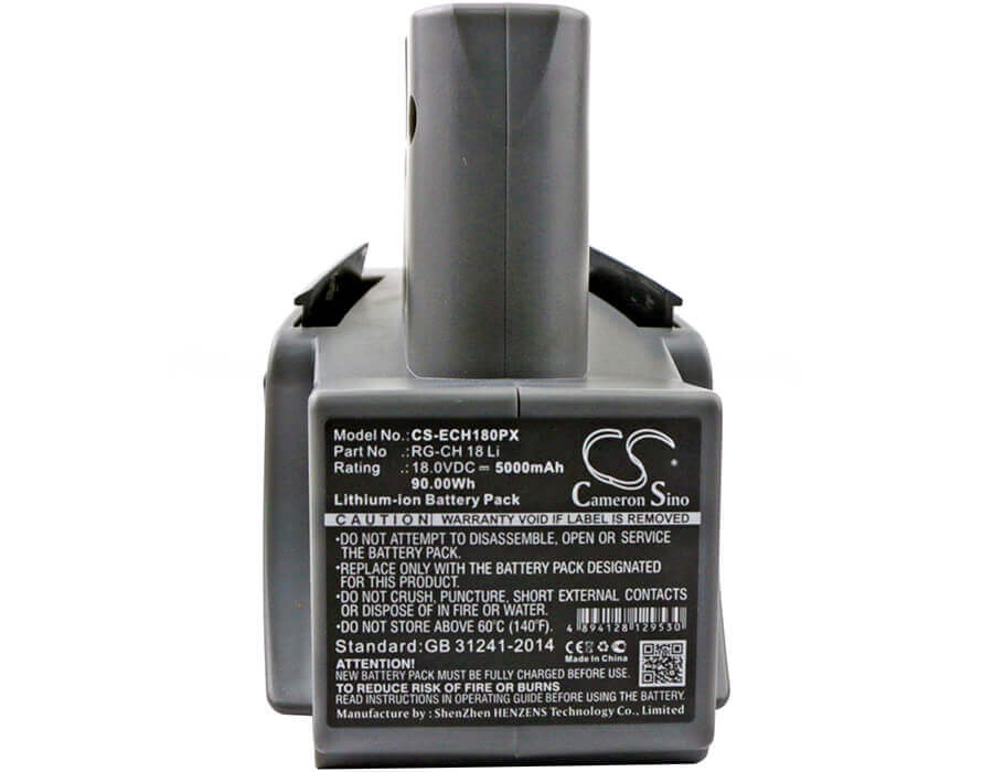 Battery For Einhell, Rg-ch 18 Li 18v, 5000mah - 90.00wh Power Tools Cameron Sino Technology Limited (Power Tools)   