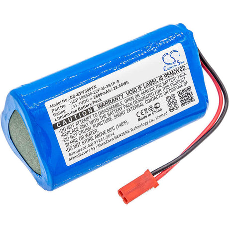 Battery For Electropan, Ilive V3s, Ilive V3s Pro, Ilive V5 11.1v, 2600mah - 28.86wh Vacuum Cameron Sino Technology Limited   