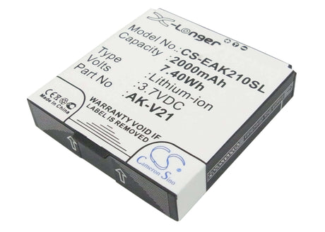 Battery For Emporia Ak-v21, Talk, Time V20 3.7v, 2000mah - 7.40wh Mobile, SmartPhone Cameron Sino Technology Limited (Suspended)   