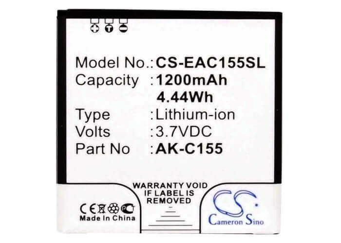 Battery For Emporia Telme C155, C155 3.7v, 1200mah - 4.44wh Mobile, SmartPhone Cameron Sino Technology Limited   