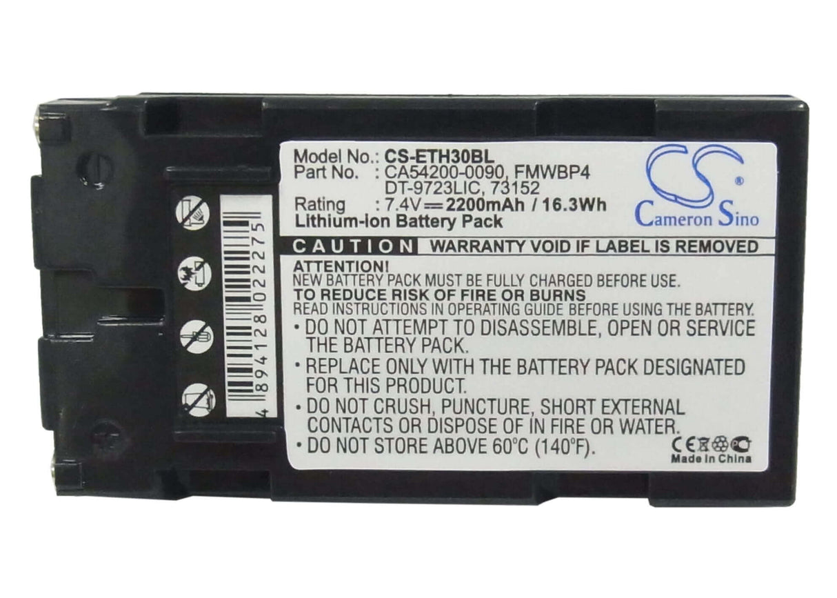 Battery For Epson Eht-30, Eht-40, Eht-400 7.4v, 2200mah - 16.28wh Barcode Scanner Cameron Sino Technology Limited   