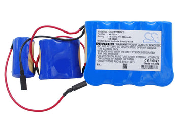18.0V, Ni-MH, 3000mAh, Vacuum battery fits Euro Pro, Shark, Pet Perfect Ii Hand Vac, Shark Sv780, Shark Vx33, 54.00Wh