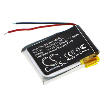 3.7V, Li-Polymer, 70mAh, Smartwatch battery fits Fitbit, Lssp031420ab, Charge Hr, 0.26Wh