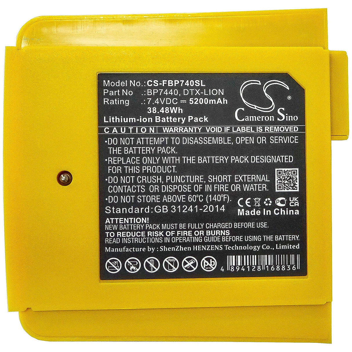 Battery For Fluke, Dtx-1200-m, Dtx-1200-ms, Dtx-1800-m 7.4v, 5200mah - 38.48wh Equipment, Survey, Test Cameron Sino Technology Limited   