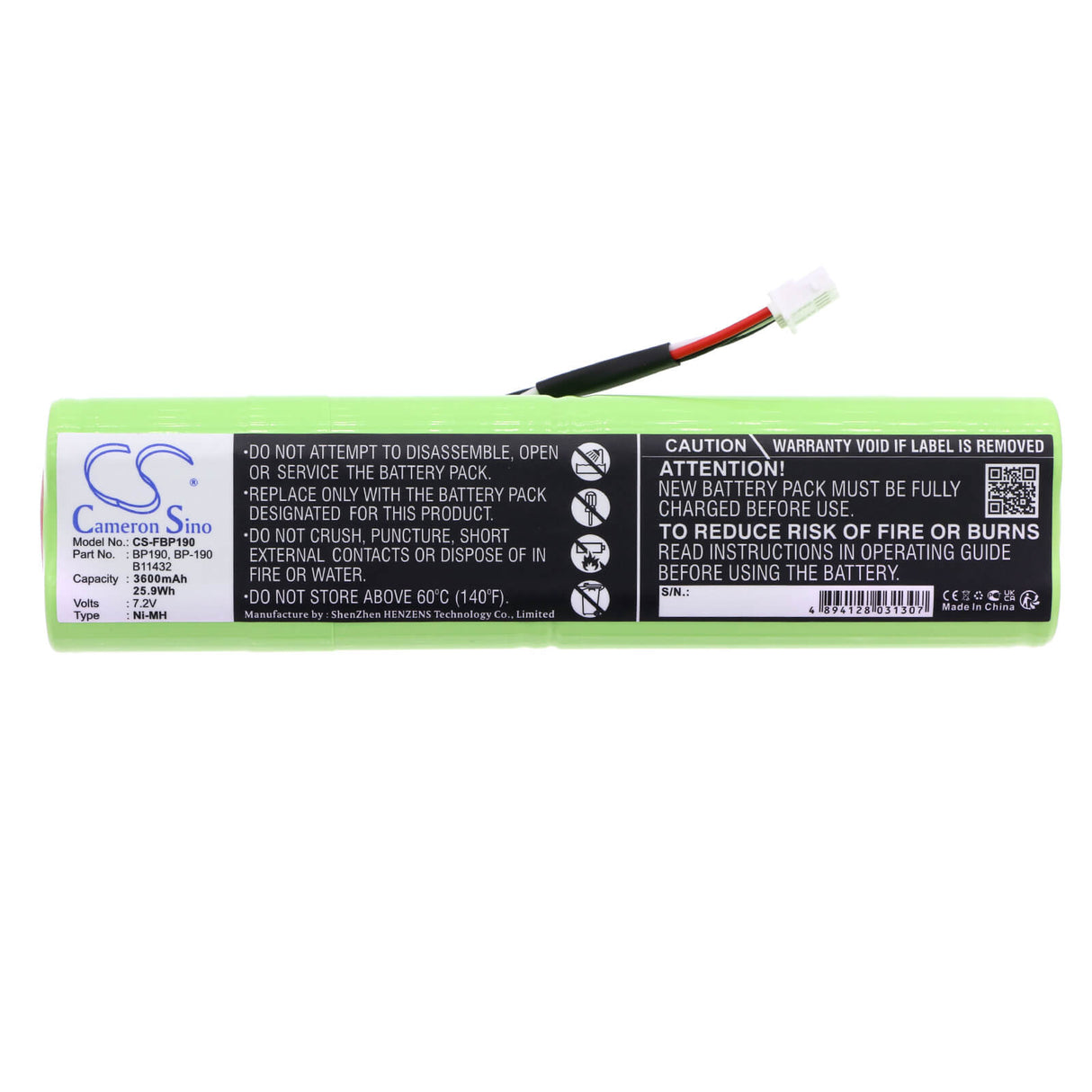 Battery For Fluke Scopemeter 192, 7.2v, 3600mah - 25.92wh Equipment, Survey, Test Cameron Sino Technology Limited   