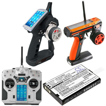 3.7V, Li-Polymer, 1600mAh, Remote Controller battery fits Flysky, Fs-b1700, Fa605, Fs-gt2b, 5.92Wh