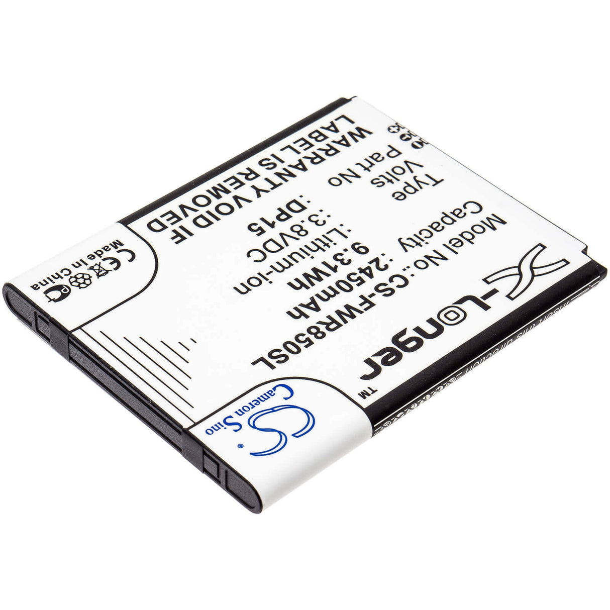 Battery For Franklin Wireless, R850 3.8v, 2450mah - 9.31wh Hotspot Cameron Sino Technology Limited   