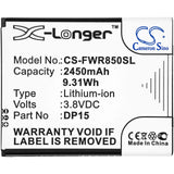 Battery For Franklin Wireless, R850 3.8v, 2450mah - 9.31wh Hotspot Cameron Sino Technology Limited   