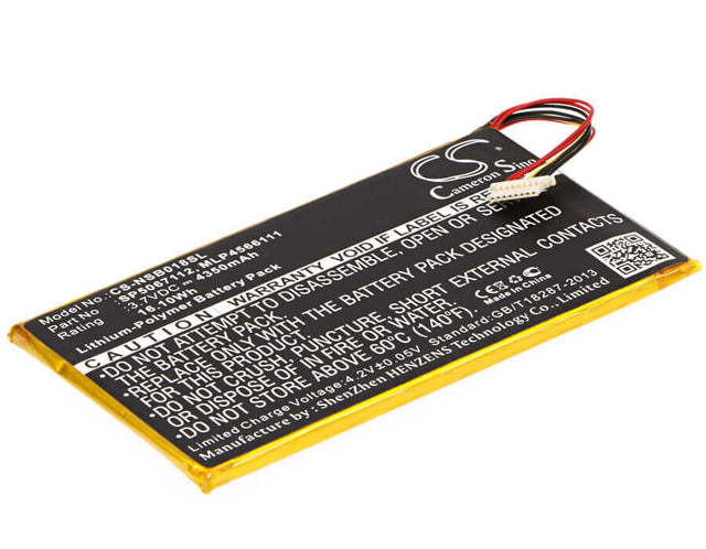 Battery For Fuhu, Dmtab In08a, Nabi Dreamtab Hd8 3.7v, 4350mah - 16.10wh Tablet Cameron Sino Technology Limited   