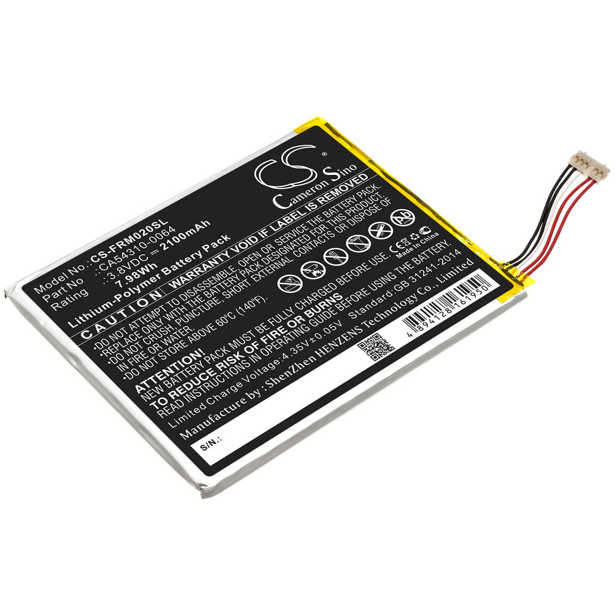 Battery For Fujit'su, Arrows M02, F-01h, Rm02 3.8v, 2100mah - 7.98wh Mobile, SmartPhone Cameron Sino Technology Limited   