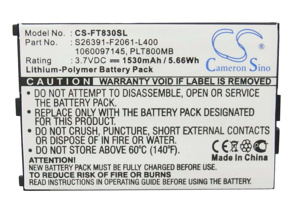 Battery For Fujit'su Loox T800, Loox T810, Loox T830 3.7v, 1530mah - 5.66wh Mobile, SmartPhone Cameron Sino Technology Limited   