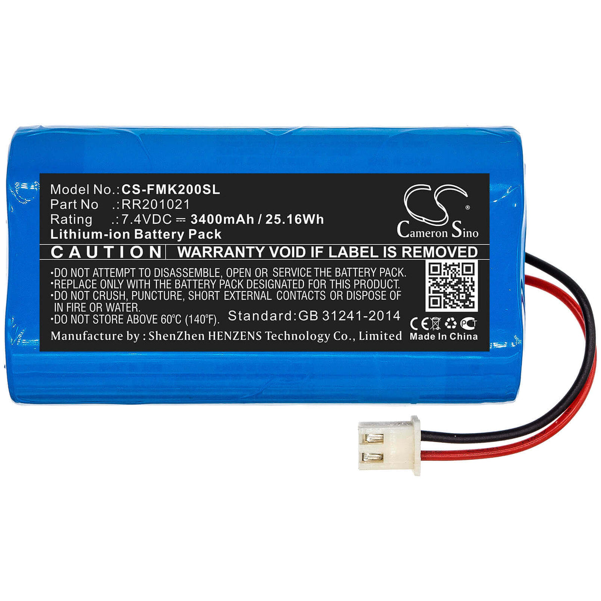 Equipment Battery for Fusion, Easysplicer Infralan Splicer Hs 15c, Infralan Splicer Hs 15o 7.4v, 3400mah - 25.16wh Equipment, Survey, Test Cameron Sino Technology Limited   