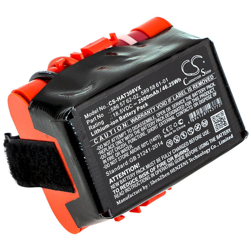 Battery For Gardena, Mcculloch Rob R600, R40 18.5v, 2500mah - 46.25wh Lawn Mowers Cameron Sino Technology Limited   