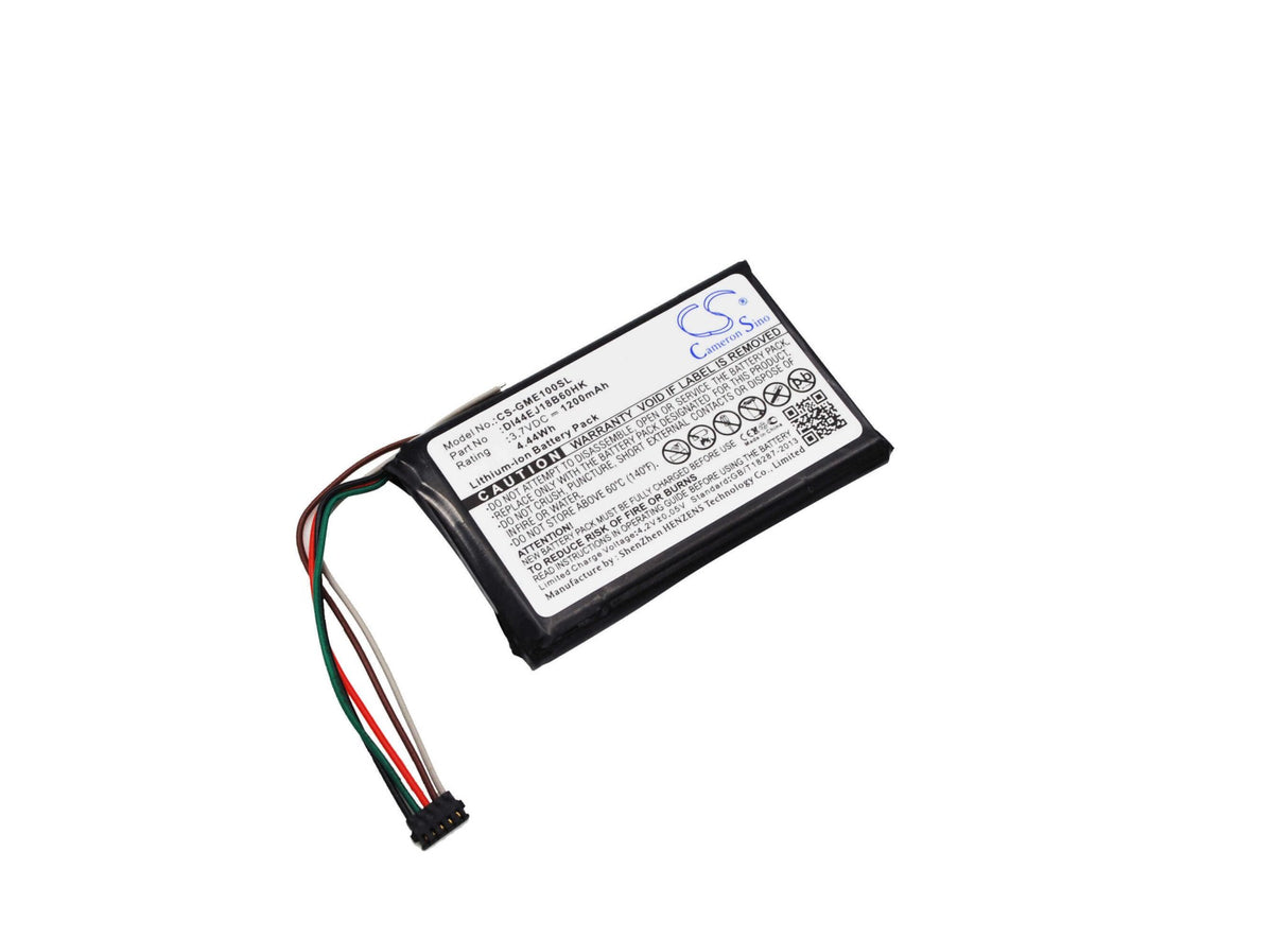 Battery For Garmin 010-01161-00, Edge 1000, 3.7v, 1200mah - 4.44wh GPS, Navigator Cameron Sino Technology Limited   