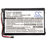 Battery For Garmin 010-01316-00, A3avdg03, Nuvi 2405 3.7v, 1000mah - 3.70wh Bicycles Flashlights Cameron Sino Technology Limited   