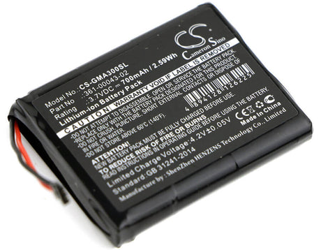 Battery For Garmin, 010-01690-00, Approach G30 3.7v, 700mah - 2.59wh GPS, Navigator Cameron Sino Technology Limited   