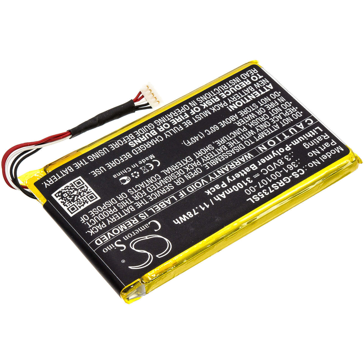 Battery For Garmin, 010-01735-10, Explorer+ 3.8v, 3100mah - 11.78wh GPS, Navigator Cameron Sino Technology Limited   