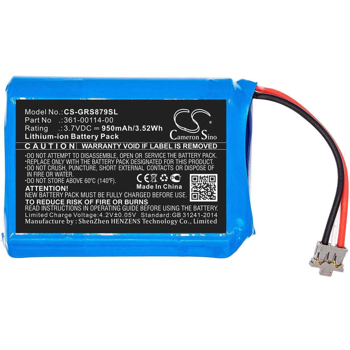 Battery For Garmin, 010-01879-00, Inreach, Mini 3.7v, 950mah - 3.52wh GPS, Navigator Cameron Sino Technology Limited   