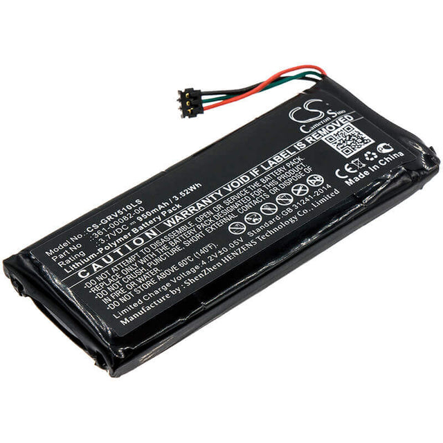 Battery For Garmin, 010-01951-00, Rtl510, Varia Rtl501 3.7v, 950mah - 3.52wh Bicycles Flashlights Cameron Sino Technology Limited   