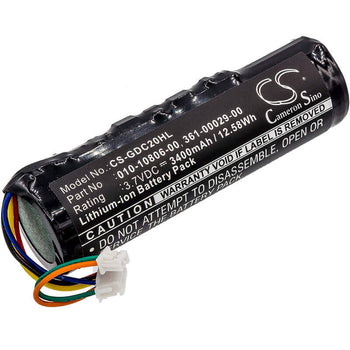 3.7V, Li-ion, 3400mAh, Dog Collar battery fits Garmin, 010-10806-00, Astro 220, Astro 320, 12.58Wh