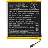 Battery For Garmin, Edge 1030 3.8v, 1950mah - 7.41wh GPS, Navigator Cameron Sino Technology Limited   